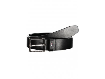 TOMMY HILFIGER MEN BLACK LEATHER BELT