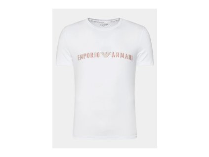 Pánské triko s krátkým rukávem Emporio armani 111035 4R516 bílý