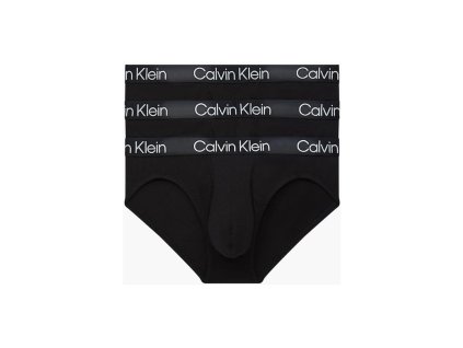 Slipy Calvin Klein 3Pack 000NB2969A černé