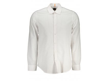 HUGO BOSS MEN WHITE LONG SLEEVED SHIRT