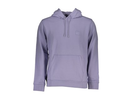 HUGO BOSS MEN PURPLE ZIPLESS SWEATSHIRT