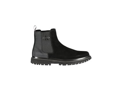 CALVIN KLEIN BLACK MEN BOOT FOOTWEAR