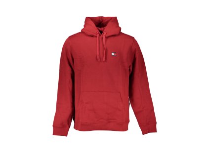 TOMMY HILFIGER MEN RED ZIP-OUT SWEATSHIRT