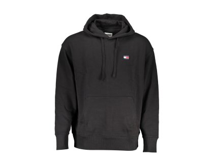 TOMMY HILFIGER MEN BLACK ZIPLESS SWEATSHIRT