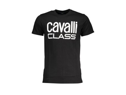 CAVALLI CLASS MEN SHORT SLEEVE T-SHIRT BLACK