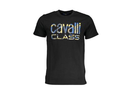 CAVALLI CLASS MEN SHORT SLEEVE T-SHIRT BLACK