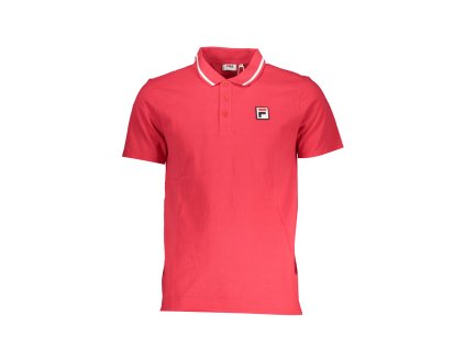 FILA MEN RED SHORT SLEEVED POLO SHIRT