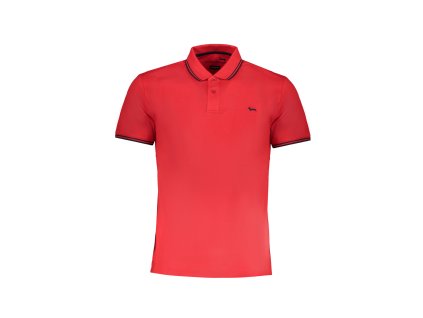 HARMONT &amp; BLAINE MEN RED SHORT SLEEVE POLO SHIRT