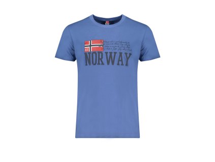 NORWAY 1963 MEN SHORT SLEEVE T-SHIRT BLUE