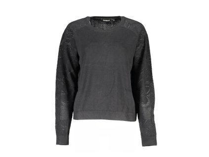 DESIGUAL BLACK WOMEN SWEATER