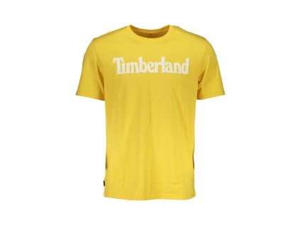 TIMBERLAND YELLOW MEN SHORT SLEEVED T-SHIRT