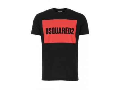 Pánské triko s krátkým rukávem Dsquared2 S74GD0720 černý