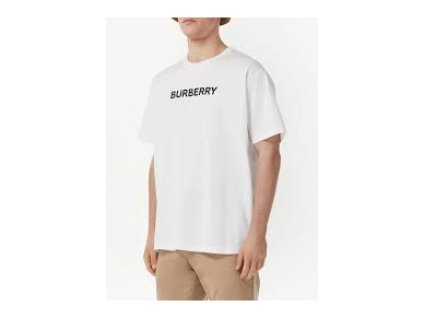 Pánské triko s krátkým rukávem Burberry 8055309 bílý