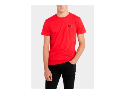Pánské triko s krátkým rukávem Ea7 8NPT22 PJEMZ červený