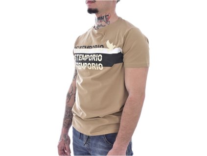 Pánské triko s krátkým rukávem Just Emporio JE-MALKIM-01 hnědý