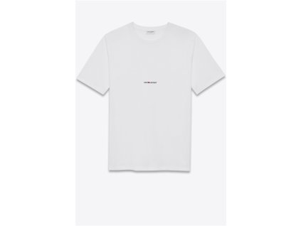 Pánské triko s krátkým rukávem Yves Saint Laurent BMK464572 YB2DQ bílý