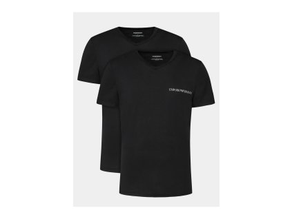 Pánské triko s krátkým rukávem Emporio armani 111849 4R717 černý