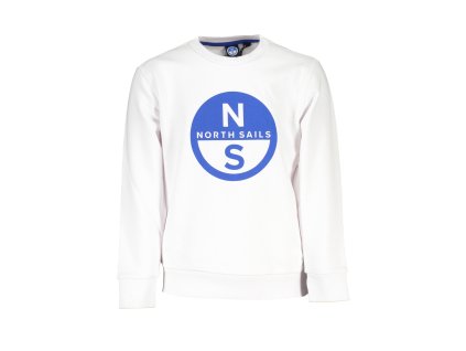 NORTH SAILS WHITE SWEATSHIRT WITHOUT ZIP