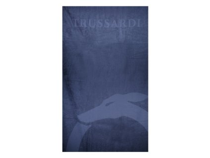 TRUSSARDI JEANS MEN BEACH TOWEL BLUE