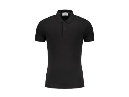 CALVIN KLEIN MEN BLACK SHORT SLEEVED POLO SHIRT