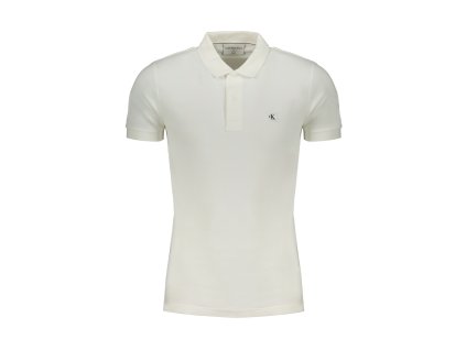 CALVIN KLEIN MEN WHITE SHORT SLEEVED POLO SHIRT