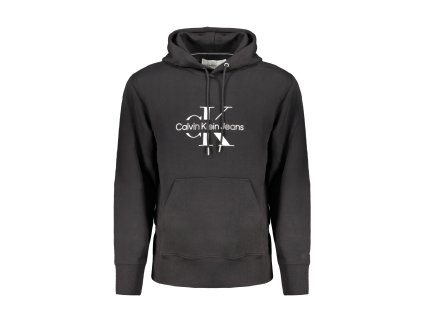 CALVIN KLEIN MEN BLACK ZIP-OUT SWEATSHIRT