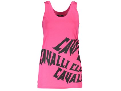 CAVALLI CLASS WOMEN PINK TANK TOP (Velikost XS)