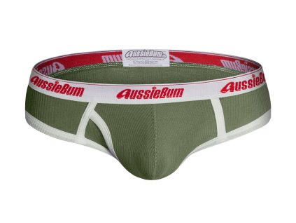 4 slipy s jemnym vroubkem aussiebum classic original army marle