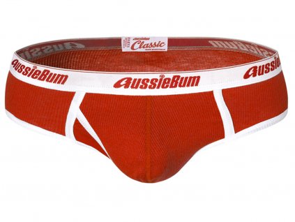 Slipy s jemným vroubkem AussieBum Classic Original Red Brief1