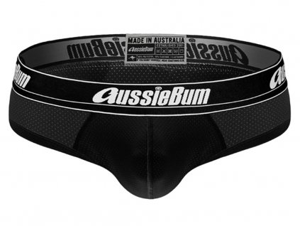 Pánské Push up slipy AussieBum s kapsou Wonder Jock WJ Air Brief Black1