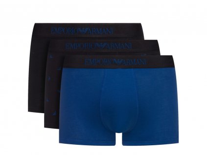 6emporio armani boxerky pure cotton 3 pack blue