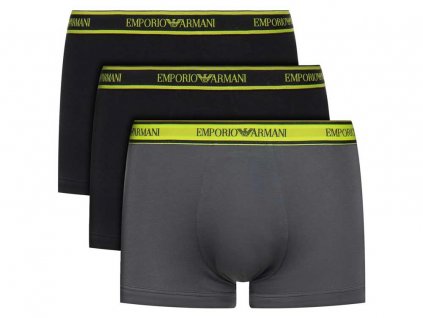 0emporio armani boxerky stretch cotton 3 pack neon