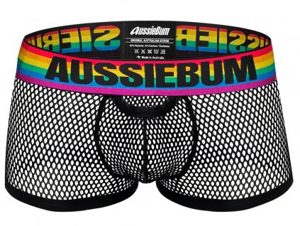 Průhledné Boxerky AussieBum PRIDE MESH Black13