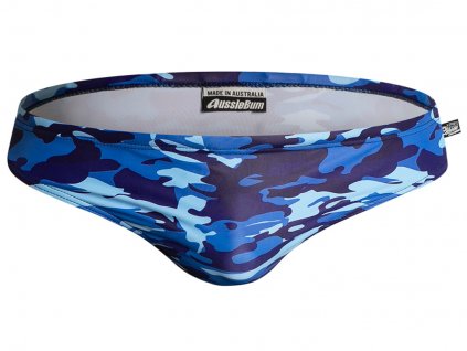 slipove plavky aussiebum camo navy blue1