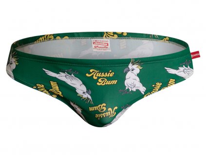 slipove plavky aussiebum cockatoo parrot green4