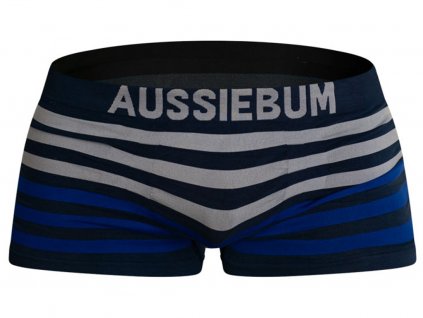 elasticke boxerky aussiebum bodystretch navy modra bila royal modra1