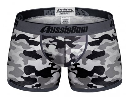 Boxerky AussieBum CottonSoft 2.0 Camo Black