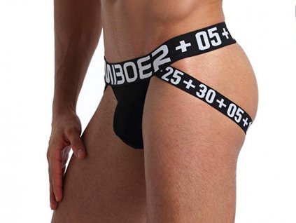 0sexy jockstrap miboer s pohodlnou kapsou black