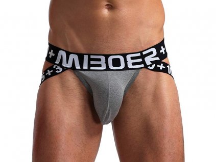 3sexy jockstrap miboer s pohodlnou kapsou seda