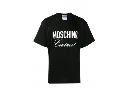 Pánské triko s krátkým rukávem Moschino ZA0710 černý