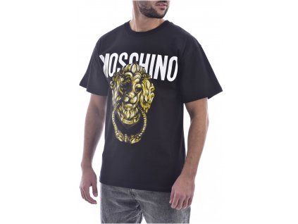 Pánské triko s krátkým rukávem Moschino ZA0716 černý