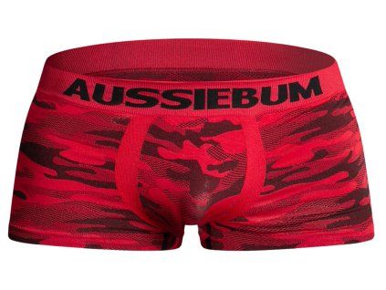 Seamless Stretch Men's Boxer Briefs aussieBum Bodystretch CAMO RED