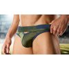 prodyšné slipy z mikrovlákna AussieBum RIOT Brief Army2
