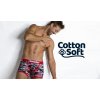 Boxerky AussieBum CottonSoft Camo Red Hipster