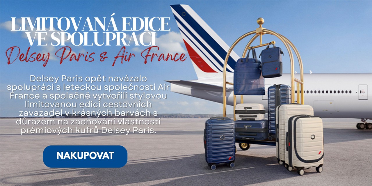 Limitovaná edice cestovních kufrů ve spolupráci Delsey Paris X Air France