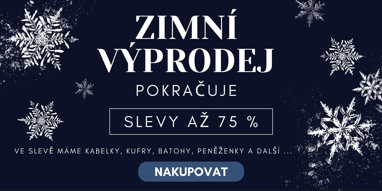 Povánoční výprodej - slevy až 75 %