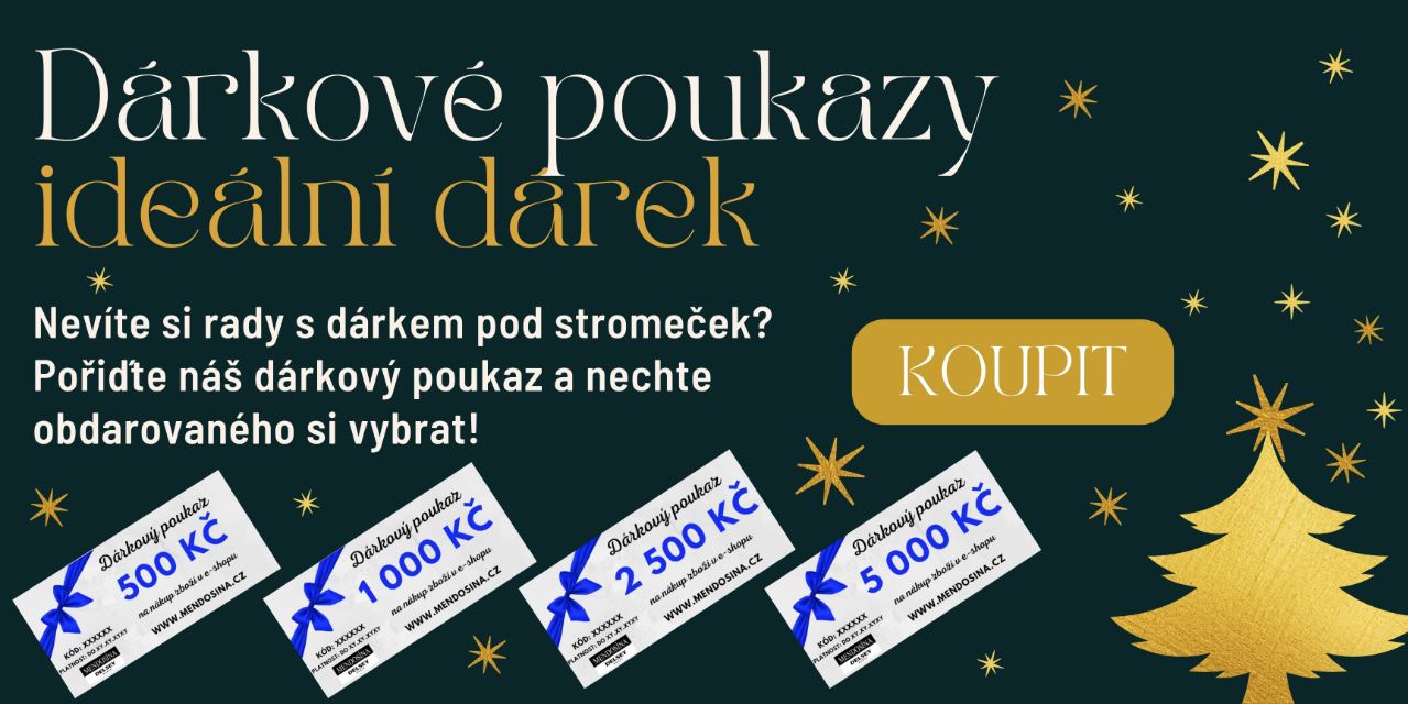 Dárkové poukazy Mendosína