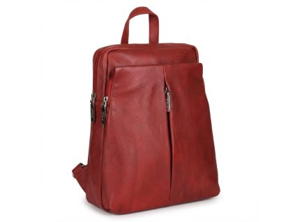 Batoh kožený estelle červený ET01434 1
