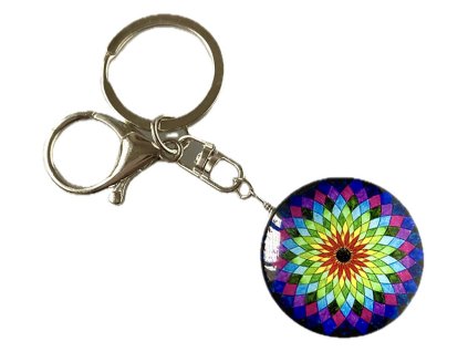 Přívěsek na klíče SO16406 MANDALA modrá 1