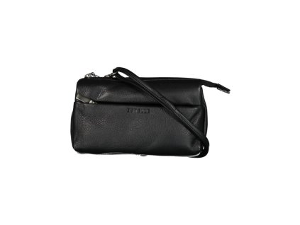 Dámská kožená crossbody kabelka ET20460 - černá